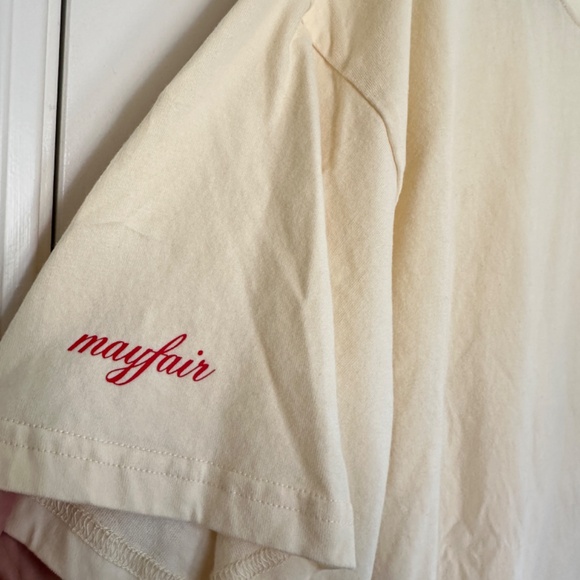 The Mayfair Group M/L 'Are We Aware' Oversized Tee in Sand - Picture 11 of 13